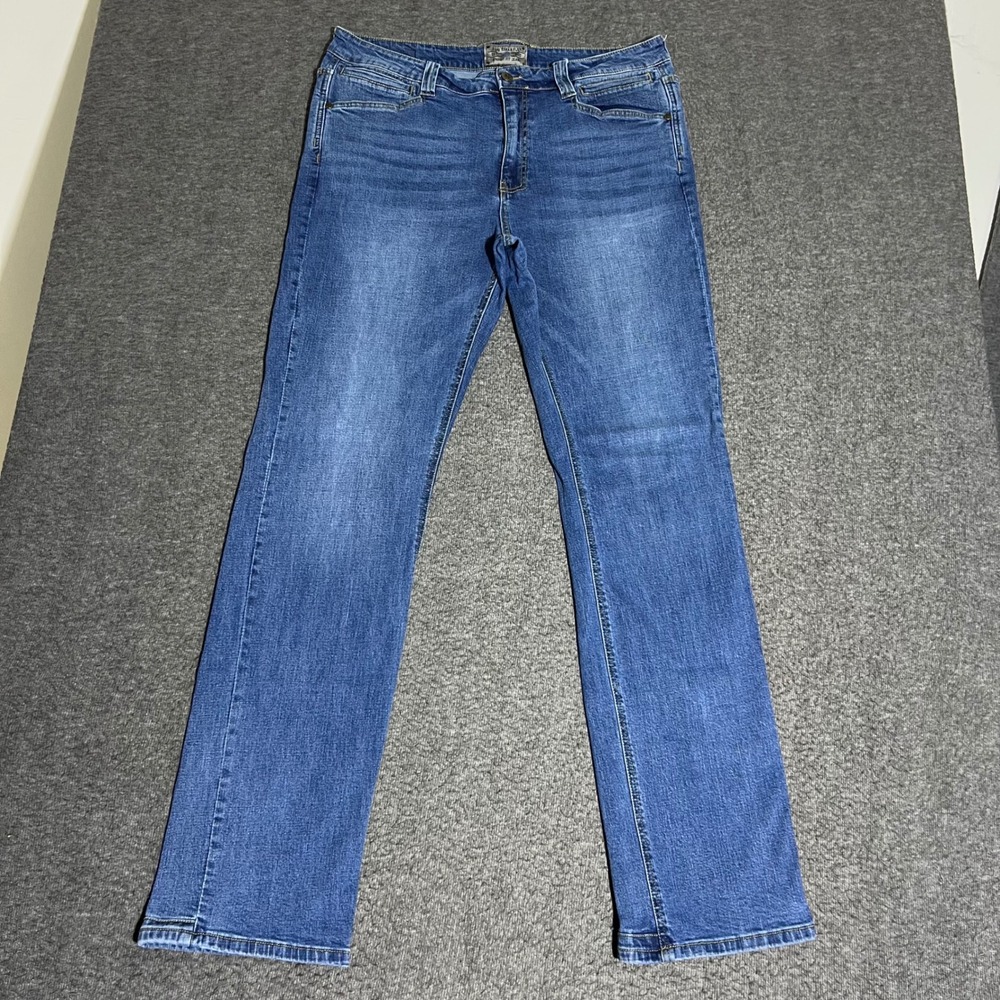 LAPG Terran Flex Straight Fit Jeans Mens 36x35 Vintage Wash Blue Denim JRF2001